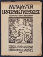 1906 Magyar Iparművészet. XIV. évf. 7 sz. Szerk.: Györgyi Kálmán. Gazdagon illusztrálva, műmelléklettel, rengeteg korabeli reklámmal,