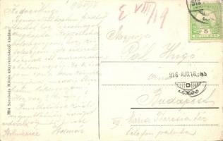 Csíkszereda, Mercurea Ciuc; Kossuth Lajos utca, Szabó Miklós utóda és Kiszel testvérek üzlete / stre...