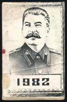 1982 Sztálinos kisnaptár 7 képpel / Stalin calendar.