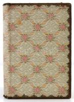 cca 1922 Emlékkönyv hímzett borítóval, néhány rajzzal, jó állapotban