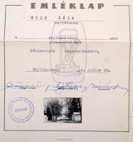 cca 1960-1980 9 db igazolvány és bizonyítvány