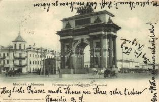 Moscow, Moscou; Arc Triomphal / Triumphal Arch, gate. Knackstedt & Näther