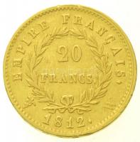 Franciaország / Első Császárság 1812W 20Fr Au "I. Napóleon" (6,39g/0.900) T:2,2-
/ France...