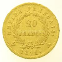Franciaország / Első Császárság 1811A 20Fr Au "I. Napóleon" (6,39g/0.900) T:2,2- ph.
/ Fr...