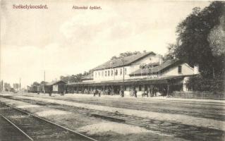 Székelykocsárd, Lunca Muresului; Vasútállomás. Adler fényirda 1911. / railway station / Bahnhof