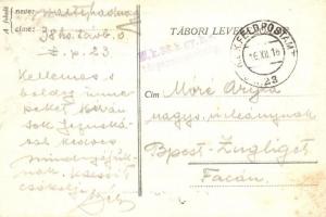 1916 Boldog Karácsonyi Ünnepeket! 38. Honvéd hadosztály. M. kir. 38. honvéd gyalogezred térparancsno...