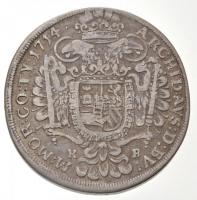 1714K-B 1/2 Tallér Ag "III. Károly" Körmöcbánya (14g) T:2,2- / 
Hungary 1714K-B 1/2 Thale...