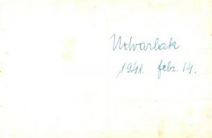 1941 Udvarlak, kakastollas csendőrök / Hungarian gendarme with cock-feathered hat. photo