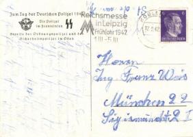 1942 Die Polizei im Fronteinsatz. Zum Tag der Deutschen Polizei  / WWII German Nazi SS police propag...