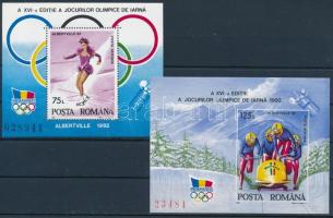 Téli olimpia blokk sor Winter Olympics blockset