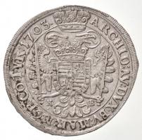 1703K-B 1/2 Tallér Ag "I. Lipót" Körmöcbánya (13,8g) T:1- / 
Hungary 1703K-B 1/2 Thaler A...