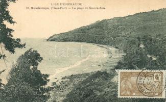 Guadeloupe, La plage de Grande Anse, TCV card