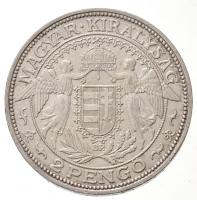 1935. 2P Ag "Madonna" (9,92g) T:2,2- apró ph. /
Hungary 1935. 2 Pengő Ag "Madonna&qu...