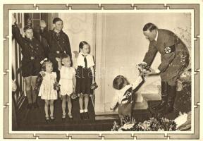 Adolf Hitler with children, Hitlerjugend, So. Stpl