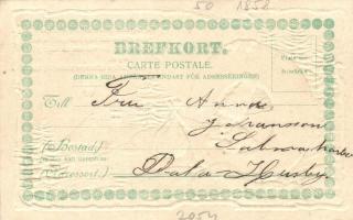 God Jul! / New Year greeting art postcard, dwarf, Emb