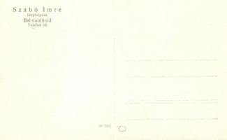 Balatonfüred, Katonatiszti üdülő, csoportkép. Szabó Imre fényképész photo