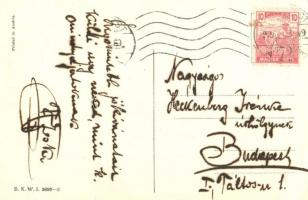 Boldog Újévet! / Art Nouveau lady, B.K.W.I. 3090-2. s: Mela Koehler  (EK)