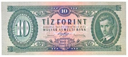 1947. 10Ft T:II /  Hungary 1947. 10 Forint C:XF Adamo F2