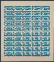 1944 Vöröskereszt 10f és 50f segélybélyeg 50-es teljes ívekben