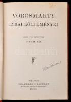 Vörösmarty Mihály összes művei 1-6. kötet. Sajtó alá rendezte Gyulai Pál. I. kötet: Lyrai költeménye...