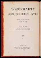 Vörösmarty Mihály összes művei 1-6. kötet. Sajtó alá rendezte Gyulai Pál. I. kötet: Lyrai költeménye...
