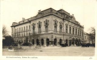 Hódmezővásárhely, Fekete Sas szálloda, kávéház, lovashintók. Weisz László kiadása