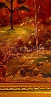 Mednyánszky jelzéssel: Őszi táj, olaj, vászon, fa keretben, 24×37,5 cm