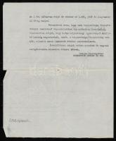 1927 Schweitzer József és Fia, Dunlop gyártmányok magyarországi vezérképviselete, díszes fejléces sz...