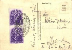 Budapest, Viktória Autóiskola reklámlapja automobilokka. Felvételi iroda, Garage és telep, oktató ko...