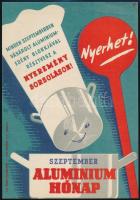 cca 1960-1970 Macskássy János (1910-1993): Szeptember alumínium hónap, kisplakát, jelzett a plakáton, 23x16 cm