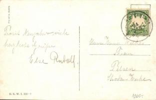 Glückliches Neujahr! / Ice skating. B.K.W.I. 556-4. s: Fritz Schönpflug