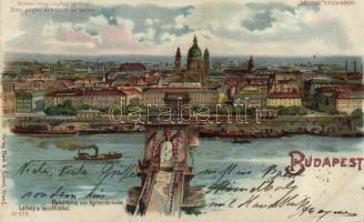 1899 Budapest Litho Fényhez tartandó/ Gegen licht / Hold to light