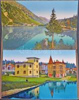 Tátra, Vysoké Tatry, Hohe Tatra; 10 darabos leporellofüzet / leporello booklet with 10 postcards
