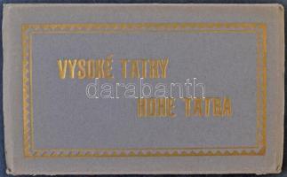Tátra, Vysoké Tatry, Hohe Tatra; 10 darabos leporellofüzet / leporello booklet with 10 postcards