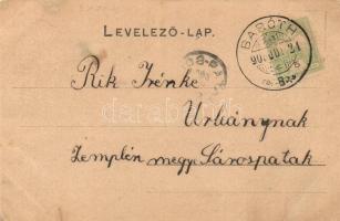 Barót, Baraolt; Állami polgári fiú iskola, Katolikus templom és népiskola, Fő tér, községház, Gáspár...