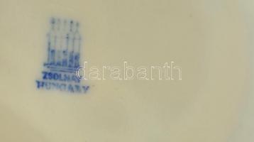 Zsolnay Ganz váza, apró hajszál repedéssel, jelzett, m:26 cm