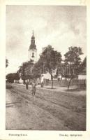 Dunaegyháza, Evangélikus templom, utcakép (fa)