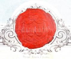 Rimabrézó 1852. "Rima-Murány Völgyi Vasmű Egyesület részvénye" egy  egész részvény, kitölt...