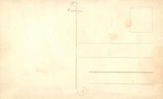 1914 Eperjes, Presov; Vasútállomás, indulás az orosz frontra, gőzmozdony / WWI railway station, loco...