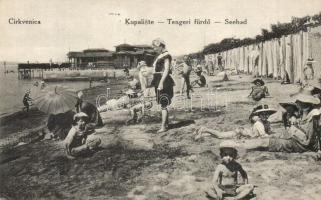 Crikvenica, Cirkvenica; Tengeri fürdő / Seebad / Kupaliste / sea beach