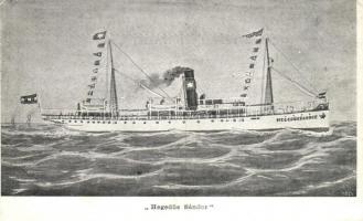Hegedűs Sándor egycsavaros tengeri személy és áruszállító gőzhajó / Hungarian sea passenger and cargo steamship (EK)