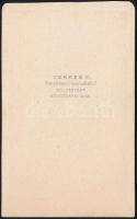 cca 1863 Báró Jósika Róza (1851-) műtermi portréja, Veress Ferenc (1832-1916) neves kolozsvári fényk...