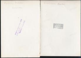 4 db operaénekeseket ábrázoló fotó (Némethy Ella, Ladányi Ilona, Forray Miklós, Farkas Ilonka), pecs...