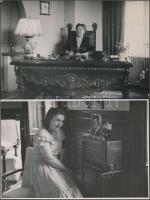 4 db operaénekeseket ábrázoló fotó (Némethy Ella, Ladányi Ilona, Forray Miklós, Farkas Ilonka), pecs...