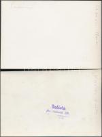 4 db operaénekeseket ábrázoló fotó (Némethy Ella, Ladányi Ilona, Forray Miklós, Farkas Ilonka), pecs...