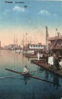 Trieste, Canottiece / rowing club, rower. Gius. Stokel & Deharba