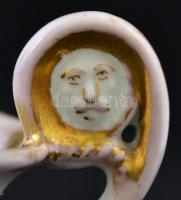 Kézzel festett német névnapi emlék bögre, kopott, jelzett (S), felirattal, m:8,5 cm