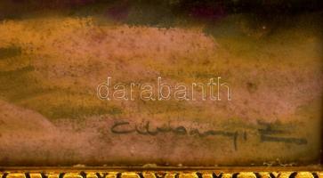 Abonyi Ernő (1884-1941)  Lakodalmas kocsin. Pasztell, karton, jelzett. Üvegezett keretben:  50x75 cm