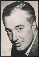 Vittorio De Sica (1901-1974) olasz színész aláírása az őt ábrázoló fotólapon