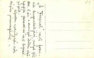 1915 A Fresnel nevű francia tengeralattjáró, melyet a durazzói öbölben elsüllyesztett a Warasdiner t...